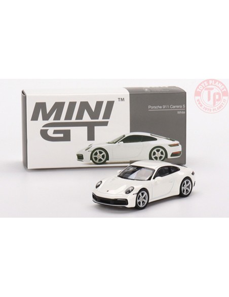 PORSCHE 911 CARRERA S-WHITE 1/64 MGT00380-R MINI GT
