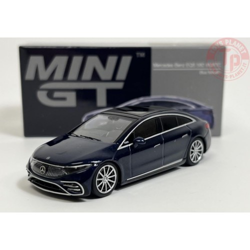 MERCEDES-BENZ EQS 580 4MATIC-BLUE METALLIC 1/64 MGT00559-L MINI GT