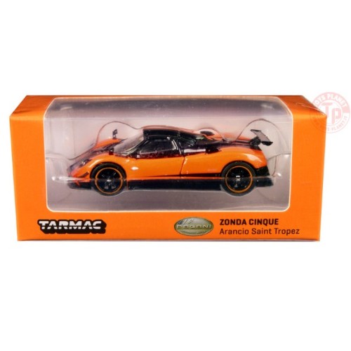 PAGANI ZONDA CINQUE-ARANCIO SAINT TROPEZ 1/64 T64G-TL021-OR TARMAC WORKS