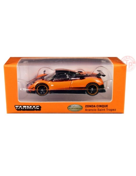 PAGANI ZONDA CINQUE-ARANCIO SAINT TROPEZ 1/64 T64G-TL021-OR TARMAC WORKS
