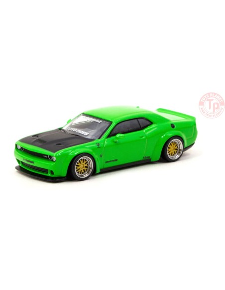 LB-WORKS DODGE CHALLENGER SRT HELLCAT-GREEN METALLIC 1/64 T64G-TL039-GR TARMAC WORKS LB-WORKS DODGE CHALLENGER SRT HELLCAT-GREEN METALLIC 1/64 T64G-TL039-GR TARMAC WORKS