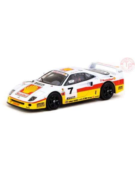 FERRARI F40 GT ITALIAN GT CHAMPIONSHIP 1993 MARCO BRAND-WHITE/YELLOW 1/64 T64-076-93IGT07 TARMAC WORKS
