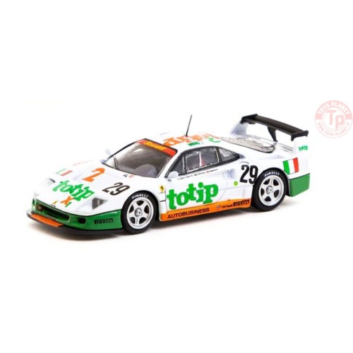 FERRARI F40 LM 24TH OF LE MANS 1994-A.OLOFSSON/S.ANGELASTRI/L.DELLA NOCE-WHITE/GREEN/ORANGE 1/64 T64-075-94LM29 TARMAC WORKS