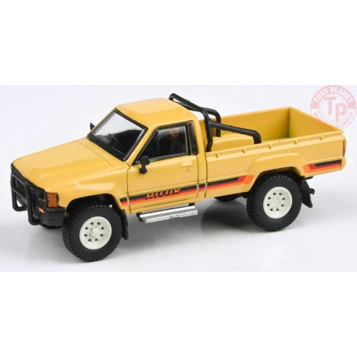 1984 TOYOTA HILUX SINGLE CAB-YELLOW LEFT AND DRIVE 1/64 PA-55523 PARA64