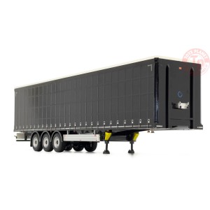 Pacton curtainsider trailer full black MARGE MODELS 1902-02-02 MODELLISMO AGRICOLO 1:32