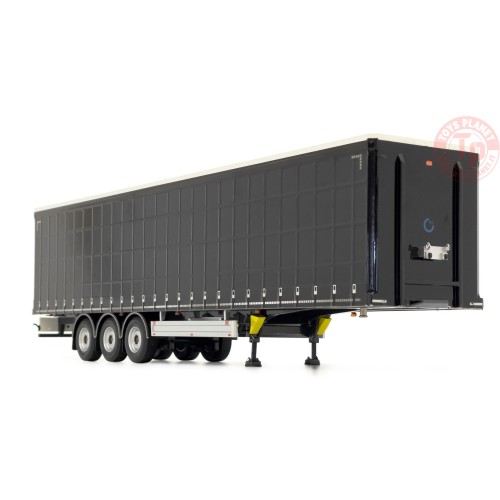Pacton curtainsider trailer full black MARGE MODELS 1902-02-02 MODELLISMO AGRICOLO 1:32
