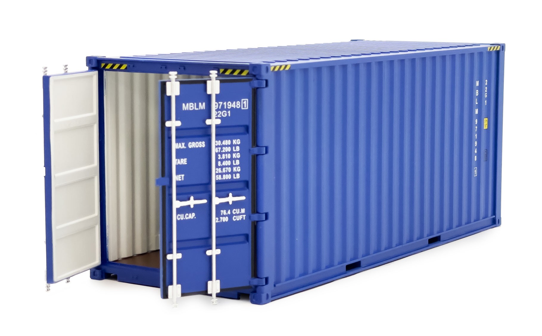 Freight Container Model MARGE MODELS 2323-01 20ft sea freight container blue MARGE MODELS