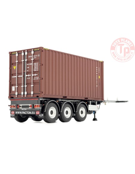 Pacton extendable sea freight container chassis anthracite art. nr. 2325 MARGE MODELS 2325 MARGE MODELS