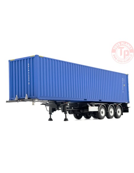 Pacton extendable sea freight container chassis anthracite art. nr. 2325 MARGE MODELS 2325 MARGE MODELS