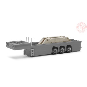 concrete parts semi-trailer + 4 roof gable parts HERPA 076418-003 HERPA 1:87