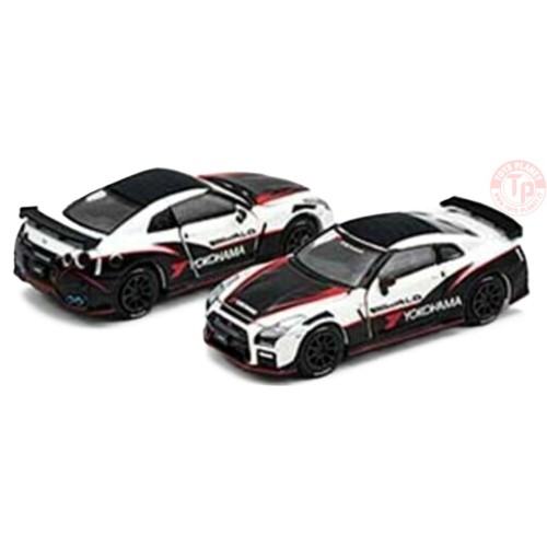 NISSAN GT-R (R35) NISMO 2020-YOKOHAMA BLACK7WHITE 1/64 ESPMJ004B ERA CAR