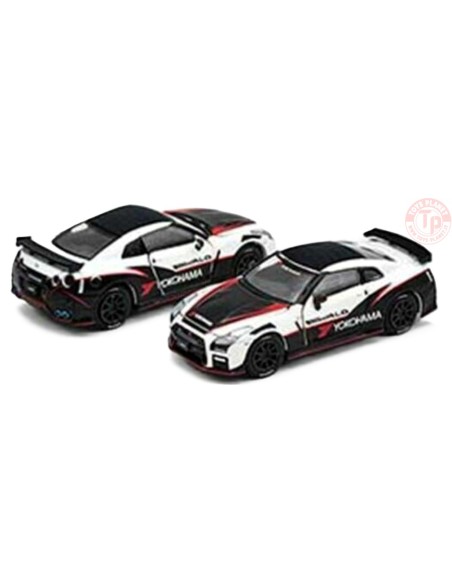 NISSAN GT-R (R35) NISMO 2020-YOKOHAMA BLACK7WHITE 1/64 ESPMJ004B ERA CAR