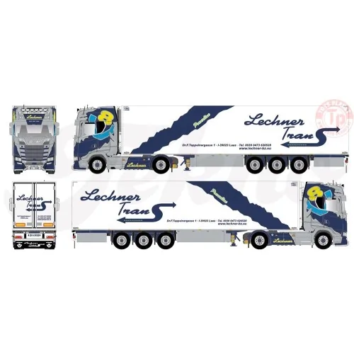 Scania Next Gen S730 Highline 4x2 Highline met koeltrailer Lechner TEKNO 83772 TEKNO