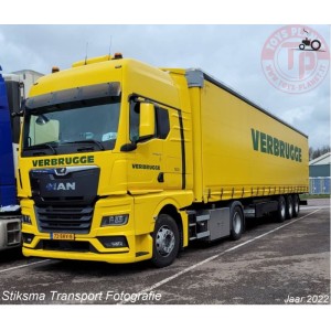 MAN TGX GX 4x2 semirimorchio centinato 3 assi Verbrugge TEKNO 86679 TEKNO
