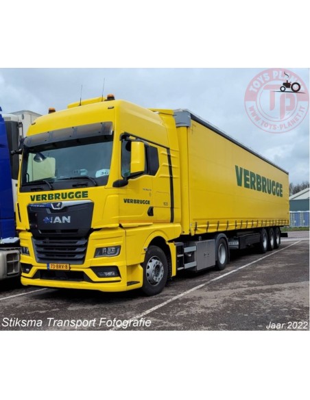 MAN TGX GX 4x2 semirimorchio centinato 3 assi Verbrugge TEKNO 86679 TEKNO