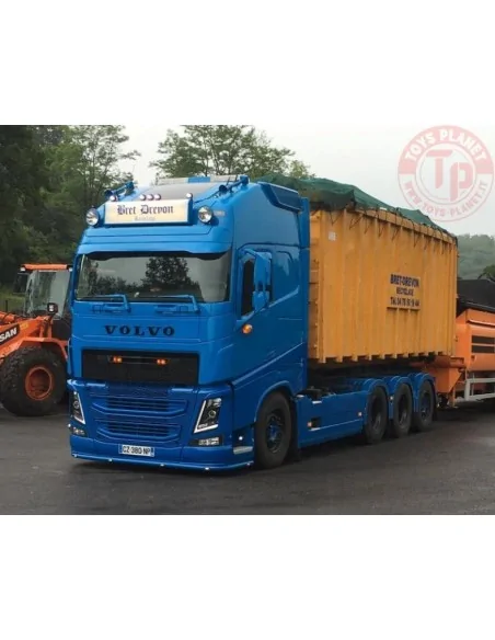Volvo FH04 Globetrotter XL losse motorwagen 8x2 met haakarmsysteem + container Bret Drevon TEKNO 85176 TEKNO