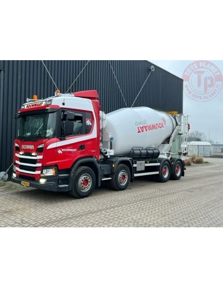 Scania Next Gen G370 8x4 motorwagen met betonmixer Rouwmaat TEKNO 85360 TEKNO Scania Next Gen G370 8x4 motorwagen met betonmixer Rouwmaat TEKNO 85360 TEKNO