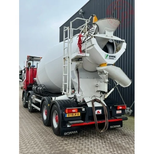 Scania Next Gen G370 8x4 motorwagen met betonmixer Rouwmaat TEKNO 85360 TEKNO