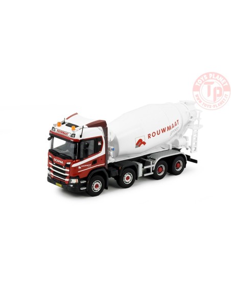 Scania Next Gen G370 8x4 motorwagen met betonmixer Rouwmaat TEKNO 85360 TEKNO