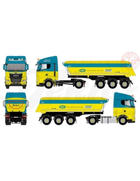 MAN TGX GM 4x2 met 3-assige Meiller kipper Eberhard TEKNO 85369 TEKNO MAN TGX GM 4x2 met 3-assige Meiller kipper Eberhard TEKNO 85369 TEKNO