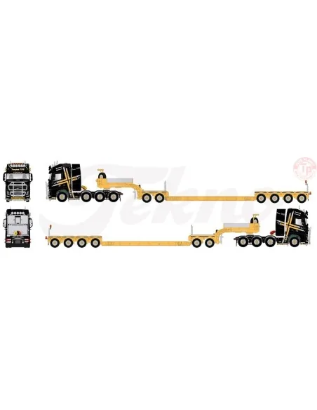 Volvo Globetrotter XL 8x4 met 2+4 dieplader Sarhy TEKNO 82626 TEKNO Volvo Globetrotter XL 8x4 met 2+4 dieplader Sarhy TEKNO 82626 TEKNO