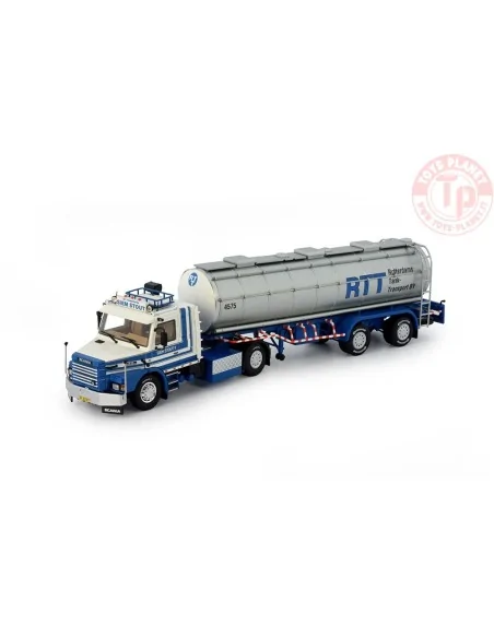 Scania Torpedo 142 met 2-assige klassieke tankoplegger Siem Stout TEKNO 77091 TEKNO