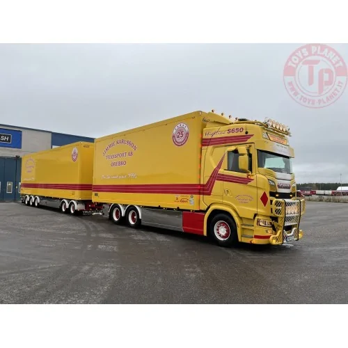 SCANIA S HIGHLINE 6X2 TAG AXLE DRAWBAR RIGED TRUCK BOX Jimmie Karlsson WSI 01-4046 WSI MODELS