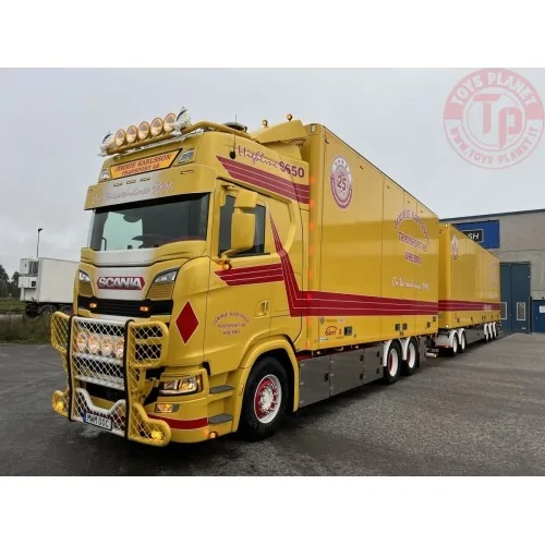 SCANIA S HIGHLINE 6X2 TAG AXLE DRAWBAR RIGED TRUCK BOX Jimmie Karlsson WSI 01-4046 WSI MODELS