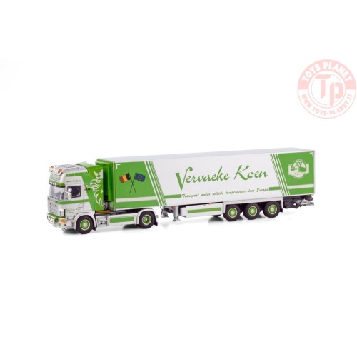 SCANIA R4 TOPLINE 4X2 REEFER TRAILER - 3 AXLE KOEN VERVAEKE WSI 01-4109 WSI MODELS