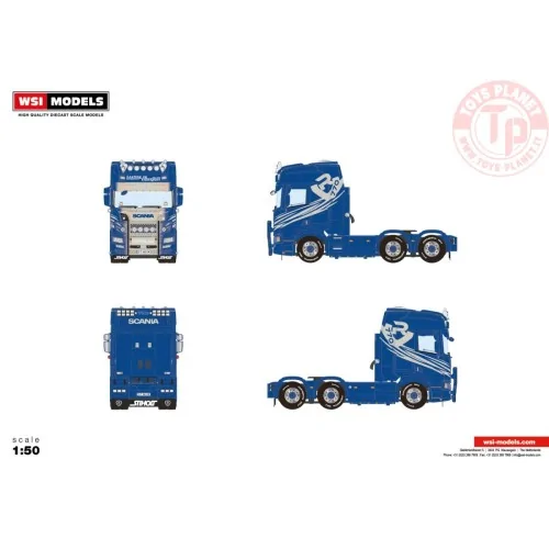 SCANIA R HIGHLINE CR20H 6X4 LASTING & TRANSPORT ALTA WSI 01-4080 WSI MODELS