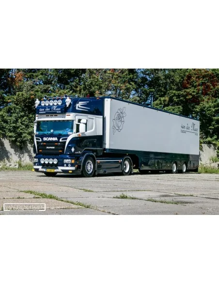 SCANIA R6 TOPLINE 4X2 SEMI BOX TRAILER - 2 AXLE VAN DER MEER FLOWERS WSI 01-3962 WSI MODELS SCANIA R6 TOPLINE 4X2 SEMI BOX TRAILER - 2 AXLE VAN DER MEER FLOWERS WSI 01-3962 WSI MODELS