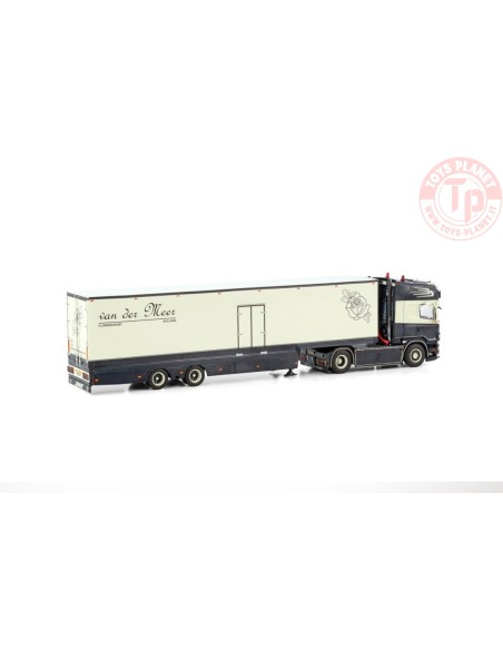 SCANIA R6 TOPLINE 4X2 SEMI BOX TRAILER - 2 AXLE VAN DER MEER FLOWERS WSI 01-3962 WSI MODELS SCANIA R6 TOPLINE 4X2 SEMI BOX TRAILER - 2 AXLE VAN DER MEER FLOWERS WSI 01-3962 WSI MODELS