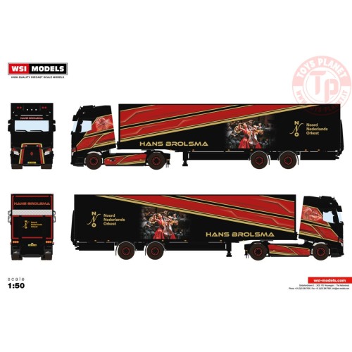 RENAULT TRUCKS T HIGH EVO 4X2 BOX TRAILER - 2 AXLE HANS BROLSMA WSI 01-4280 WSI MODELS