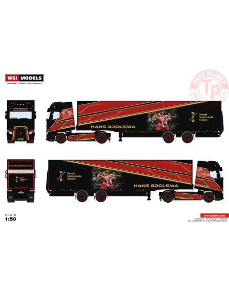 RENAULT TRUCKS T HIGH EVO 4X2 BOX TRAILER - 2 AXLE HANS BROLSMA WSI 01-4280 WSI MODELS RENAULT TRUCKS T HIGH EVO 4X2 BOX TRAILER - 2 AXLE HANS BROLSMA WSI 01-4280 WSI MODELS