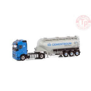 VOLVO FH5 GLOBETROTTER 4X2 BULK TRAILER - 3 AXLE CEMENTBOUW WSI 01-4232 WSI MODELS