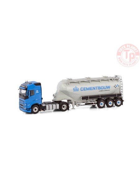 VOLVO FH5 GLOBETROTTER 4X2 BULK TRAILER - 3 AXLE CEMENTBOUW WSI 01-4232 WSI MODELS