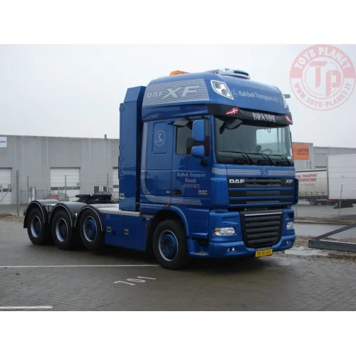 DAF XF 105 SUPER SPACE CAB 8X4 MEGA WIND MILL TRAILER WITH 4 AXLE DOLLY - 7 AXLE RAHBEK WSI 01-4151 WSI MODELS