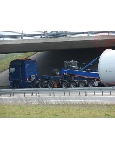 DAF XF 105 SUPER SPACE CAB 8X4 MEGA WIND MILL TRAILER WITH 4 AXLE DOLLY - 7 AXLE RAHBEK WSI 01-4151 WSI MODELS DAF XF 105 SUPER SPACE CAB 8X4 MEGA WIND MILL TRAILER WITH 4 AXLE DOLLY - 7 AXLE RAHBEK WSI 01-4151 WSI MODELS