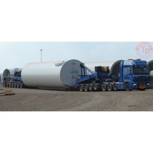 DAF XF 105 SUPER SPACE CAB 8X4 MEGA WIND MILL TRAILER WITH 4 AXLE DOLLY - 7 AXLE RAHBEK WSI 01-4151 WSI MODELS