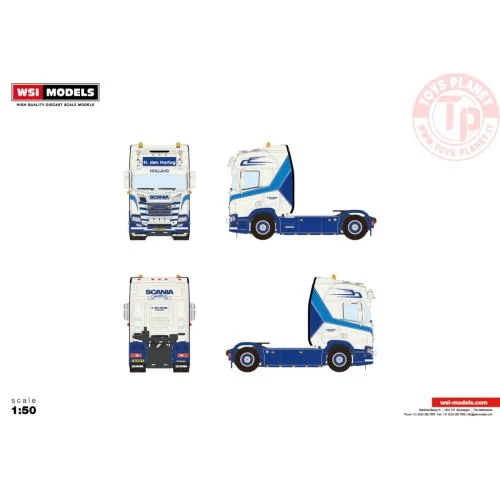 SCANIA R HIGHLINE CR20H 4X2 H. DEN HARTOG WSI 01-4129 WSI MODELS