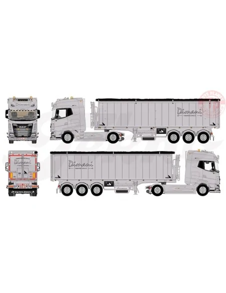 DAF XG+ met 3-assige Stas kipper Dimani TEKNO 85266 TEKNO DAF XG+ met 3-assige Stas kipper Dimani TEKNO 85266 TEKNO