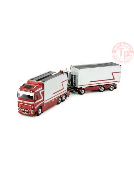 Volvo FH04 Globetrotter met open bakken en laadkraan G & J van Leeuwen TEKNO 84497 TEKNO