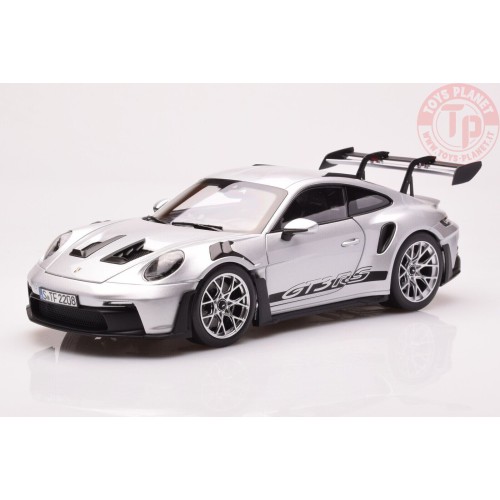 Porsche 911 (992) GT3 RS 2022 argento metallico 1:18 NOREV 187357 NOREV