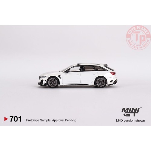 AUDI ABT RS6-R GLACIER WHITE METALLIC 1:64 MGT00701-L Mini Gt