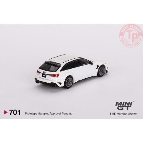 AUDI ABT RS6-R GLACIER WHITE METALLIC 1:64 MGT00701-L Mini Gt