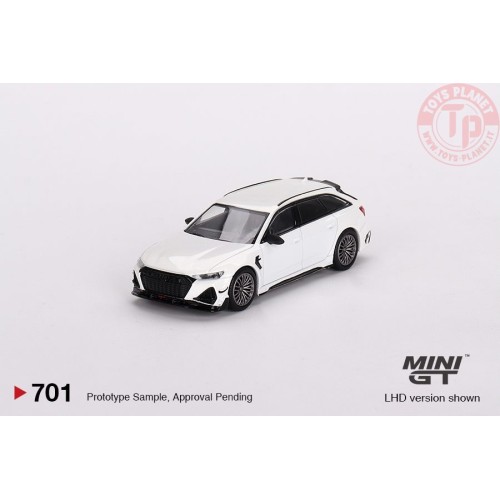 AUDI ABT RS6-R GLACIER WHITE METALLIC 1:64 MGT00701-L Mini Gt