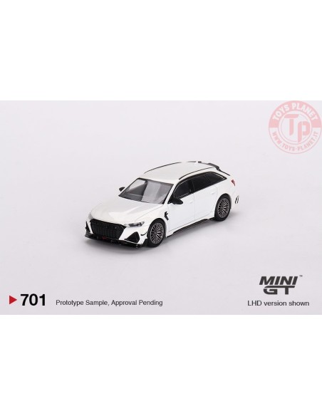 AUDI ABT RS6-R GLACIER WHITE METALLIC 1:64 MGT00701-L Mini Gt