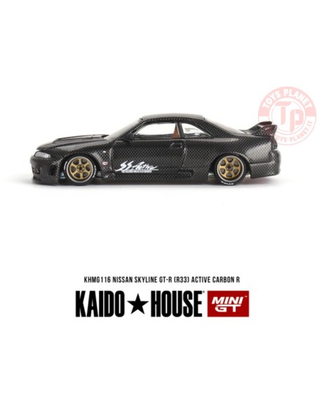 NISSAN SKYLINE GT-R (R33) ACTIVE CARBON R 1:64 KHMG116 Mini Gt