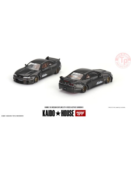 NISSAN SKYLINE GT-R (R33) ACTIVE CARBON R 1:64 KHMG116 Mini Gt