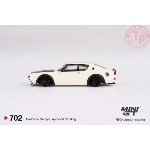 NISSAN SKYLINE KENMERI LIBERTY WALK WHITE 1:64 MGT00702-R Mini Gt